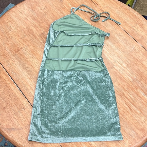 OUTCAST REBELLE MINI DRESS SAGE SPL NO TAGS - Picture 7 of 7